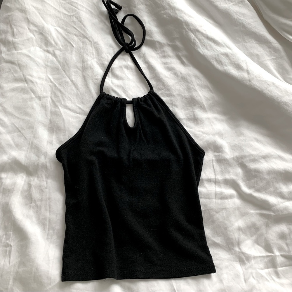 Brandy Melville Black Halter Top
